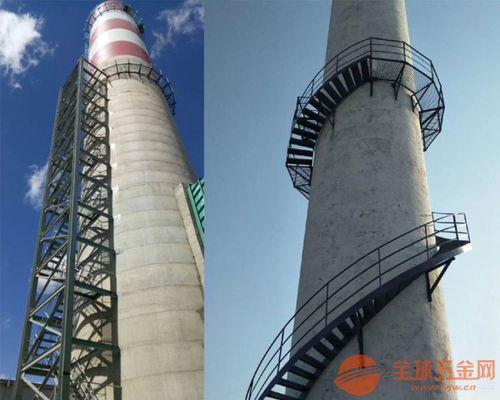 廣東煙囪安裝螺旋鋼梯公司 安全施工，專業(yè)爬梯服務(wù)